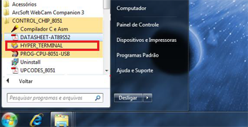 Imagem hyper terminal