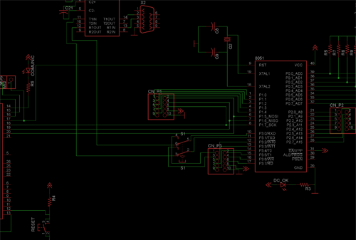 Esquema eletrônico 8051