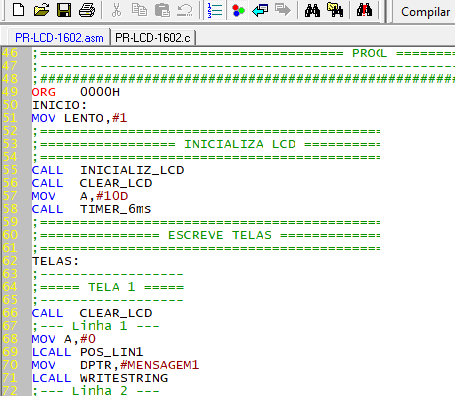 Programa microcontrolador 8051