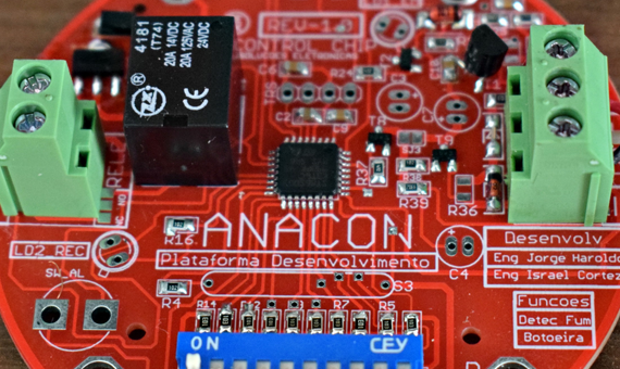 Fabricação de Placa Eletrônica de detector de fumaça para central de alarme de incendio