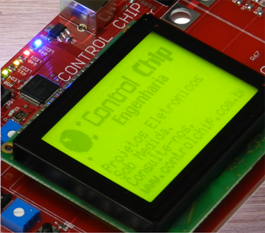 Montagem de placas eletrônicas com display GLCD feita pela ControlChip