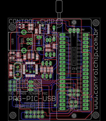 Circuito eletrônico do controlador de temperatura para secagem de café