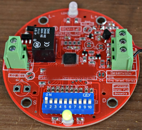 Placa Eletrônica Slave Central de Alarme de incêncio