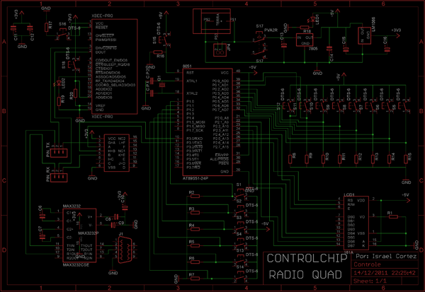 Circuito eletrônico do controlador de temperatura para secagem de café